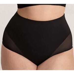 Shapermint Large Black Everyday Empower Mesh Shaper Panty 51001 Shapewear Light